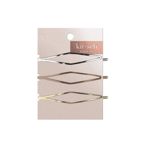 Kitsch Long Diamond Metal Bobby Pins  Packaging 
