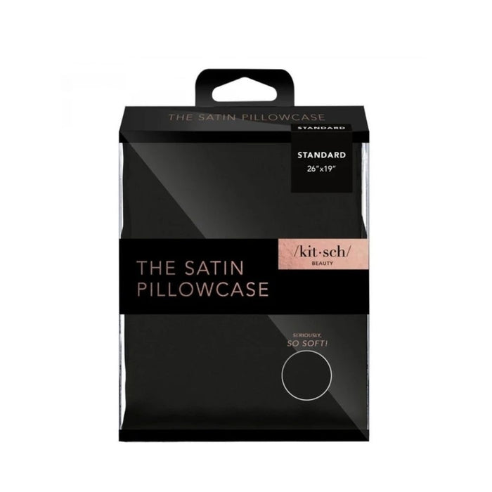 Kitsch Satin Pillowcase Black Packaging 