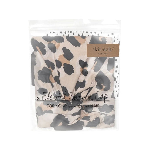 Kitsch Luxe Shower Cap - Leopard Stylized Packaging 