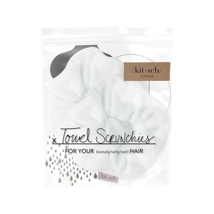 Kitsch Microfiber Towel Scrunchies White Packaging 