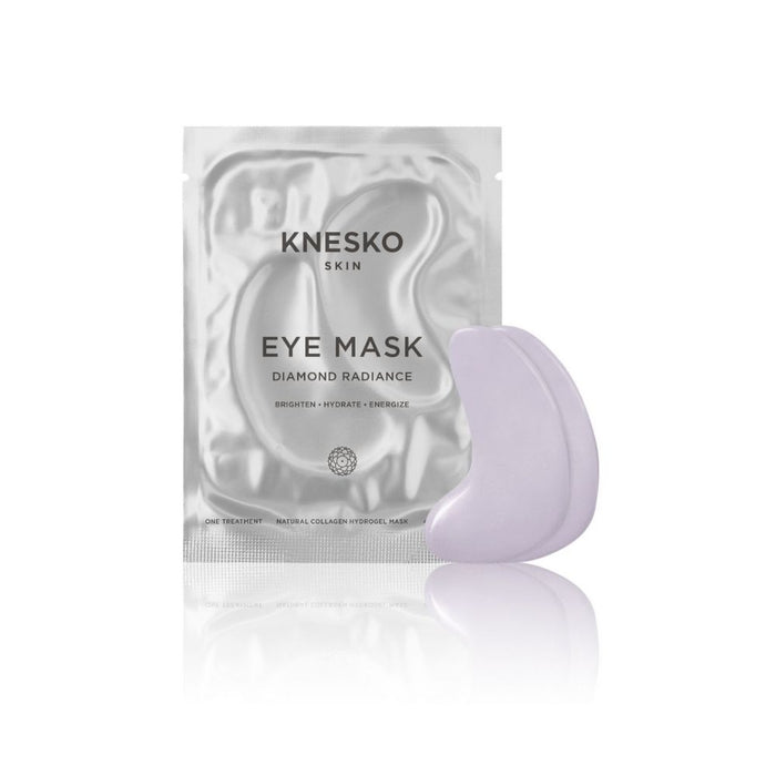 Knesko Diamond Radiance Collagen Mask & White Jade Gemstone Roller Discovery Kit Eyes