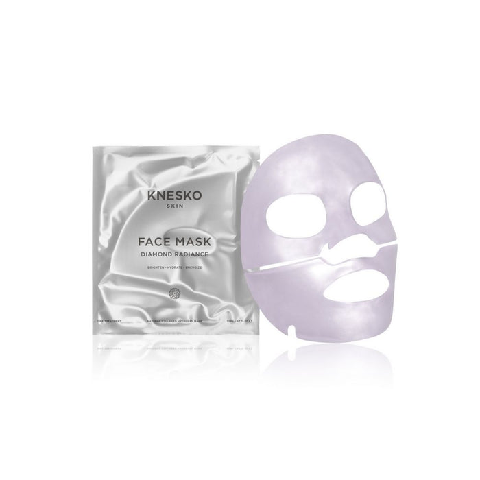 Knesko Diamond Radiance Collagen Mask & White Jade Gemstone Roller Discovery Kit Face
