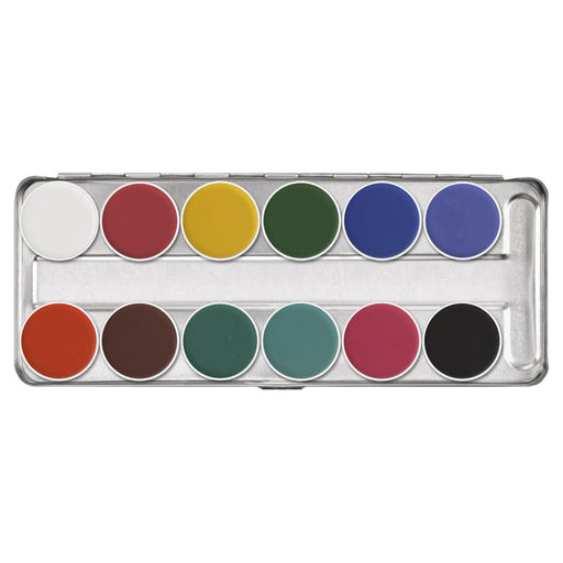 Kryolan Aquacolor  12 Color Palette FP2