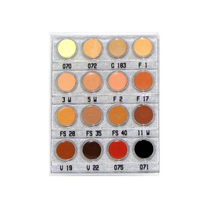Kryolan Rubber Mask Grease Mini Palette Flesh Tones 