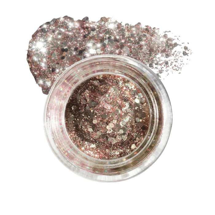 Lemonhead LA Spacejam Ultra Luxe Glitter Balm Melrose with swatch