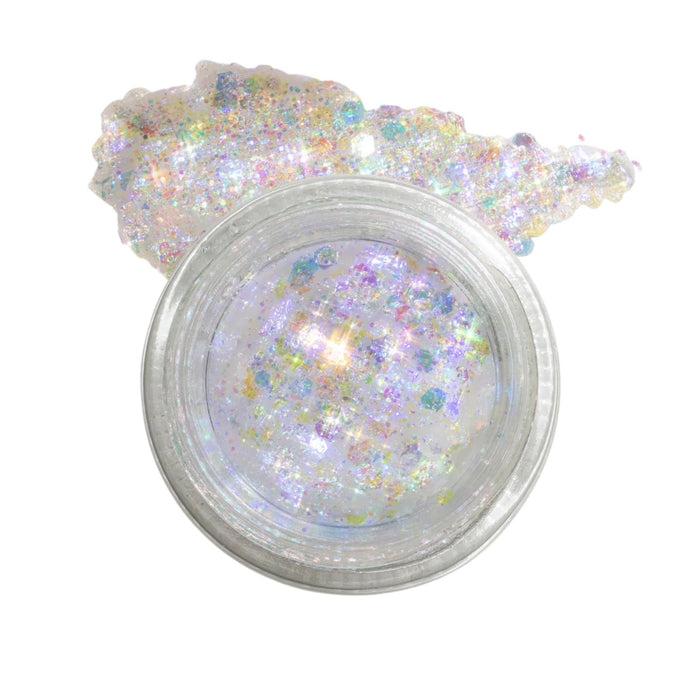 Lemonhead LA Spacejam Ultra Luxe Glitter Balm White Rabbit with swatch