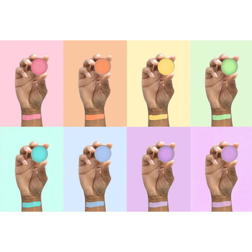 Mehron Paradise Makeup AQ 8-Color Palette Pastel singular arm swatches