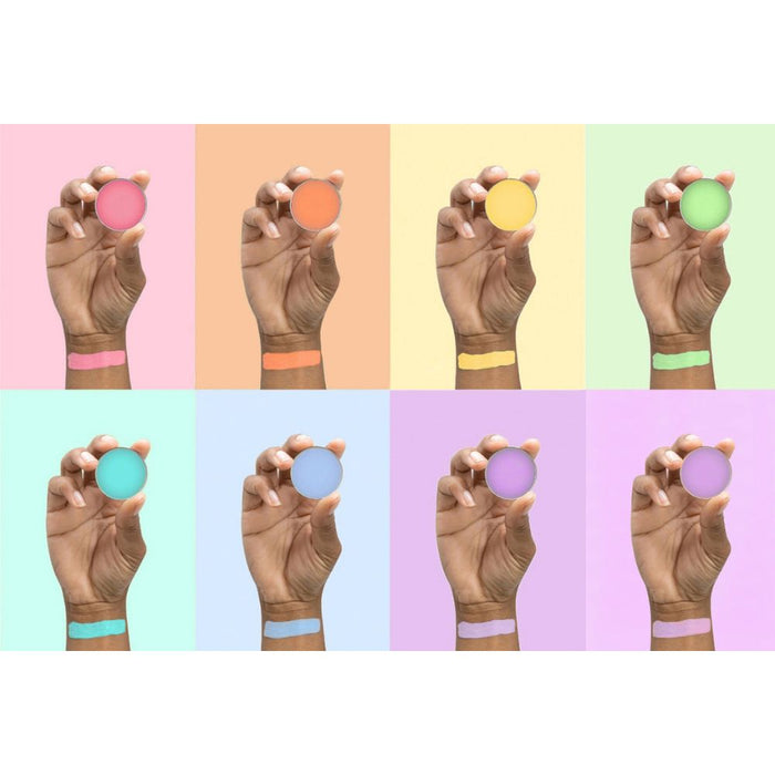 Mehron Paradise Makeup AQ 8-Color Palette Pastel singular arm swatches