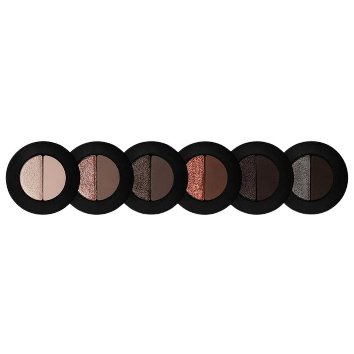 Melt Cosmetics Eyeshadow Stack Twelfth Hour individual layers spread out next to each other from left to right