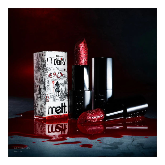 Melt Cosmetics Lipstick Metallic Pennywise stylized