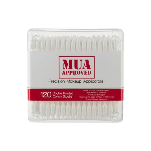 MUA Approved Precision Makeup Applicators Double Pointed Cotton Swabs