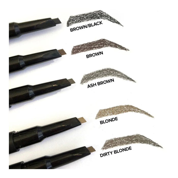 Nudestix Eyebrow Stylus Pencil and Gel swatches