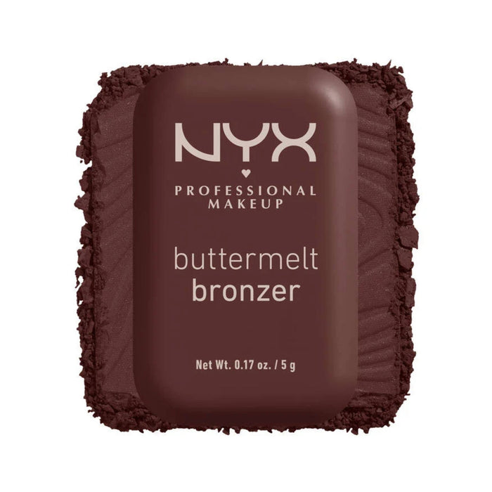 NYX Buttermelt Bronzer Butta Than You with swatch behind