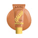 NYX Buttermelt Glaze Soft Glow Skin Tint 03 cashew butta with swatch behind