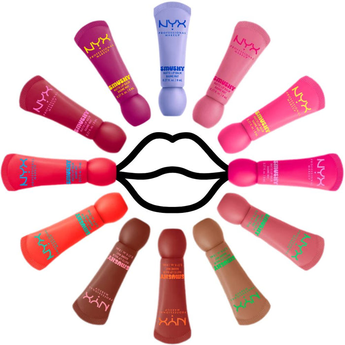 NYX Smushy Matte Lip Balms all variants