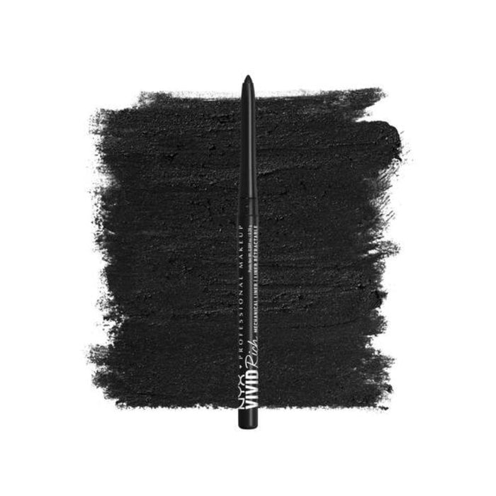 NYX Vivid Rich Mechanical Liner Pencil Always Onyx -black- with swatch