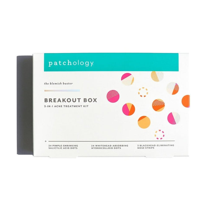 Patchology Breakout Box 3-in-1 Acne Treatment Kit Box