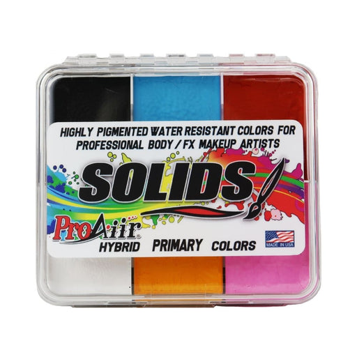 ProAiir Solids Hybrid Water Resistant Primary Colors Makeup Palette