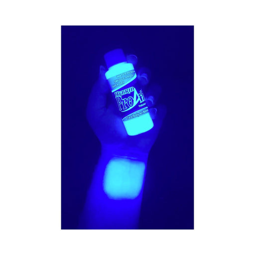 ProAiir Hybrid Waterproof Makeup Fluorescent Blacklight Colors Flo White under Blacklight