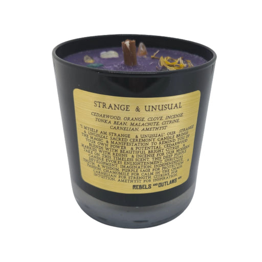 Rebels and Outlaws Strange & Unusual Candle Description