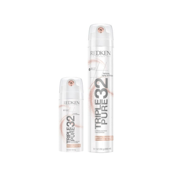Redken Triple Pure 32 Neutral Fragrance High Hold Hairspray both