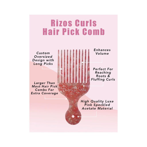 Rizos Curls Hair Pick Comb Infographic