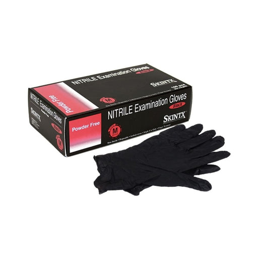 Black Nitrile Examination Gloves 100pcs Small