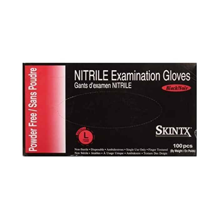 Black Nitrile Examination Gloves 100pcs - Medium