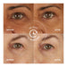 Skyn Iceland Hydro Cool Firming Eye Gels before and after 10 minutes results side-by-side