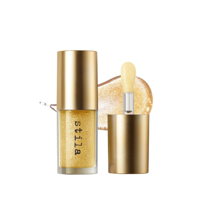 Stila Heaven's Dew Gel Lip Oil Stardust with swatch