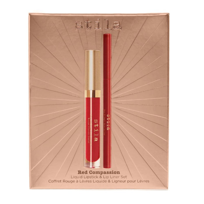 Stila Red Compassion Liquid Lipstick & Lip Liner Set
