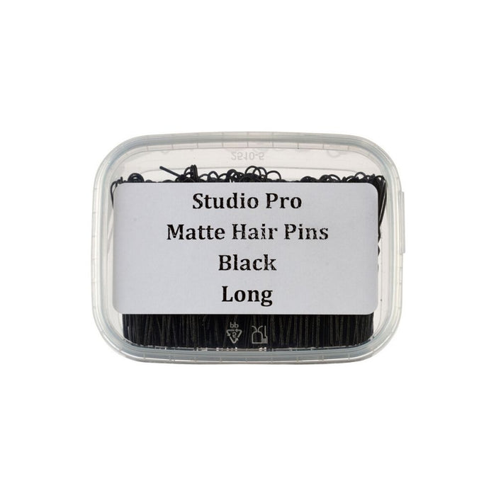Studio Pro Matte Hair Pins Long Black
