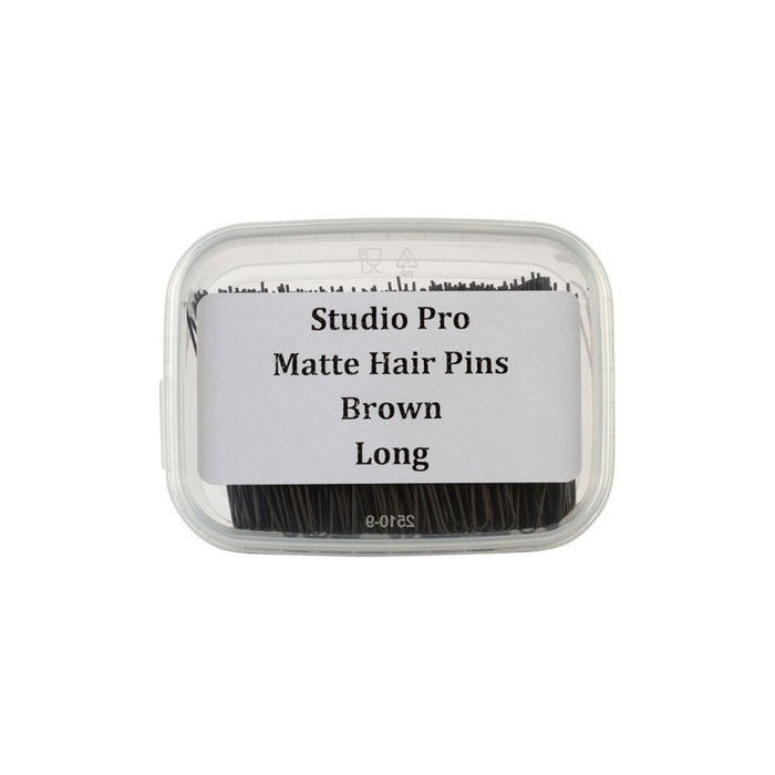 Studio Pro Matte Hair Pins Long Brown