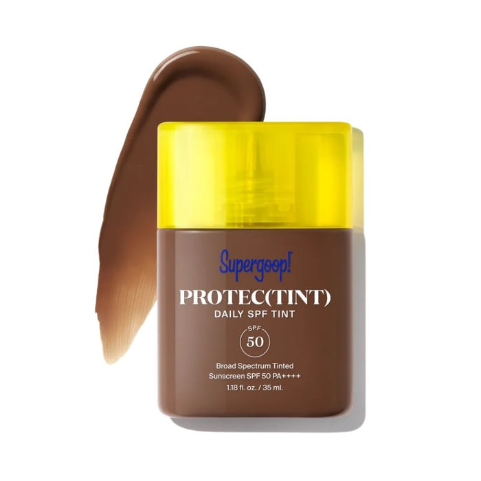 Supergoop! Protec(tint) Daily SPF50 Tint 52N Very Deep Neutral with swatch