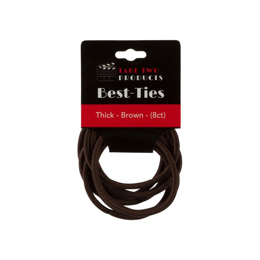 Take Two Products Best-Ties Thick 8ct. Brown