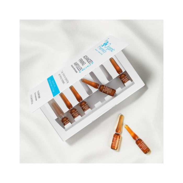 The Organic Pharmacy Advanced Firming HCC7 Ampoules Bottles and Packaging