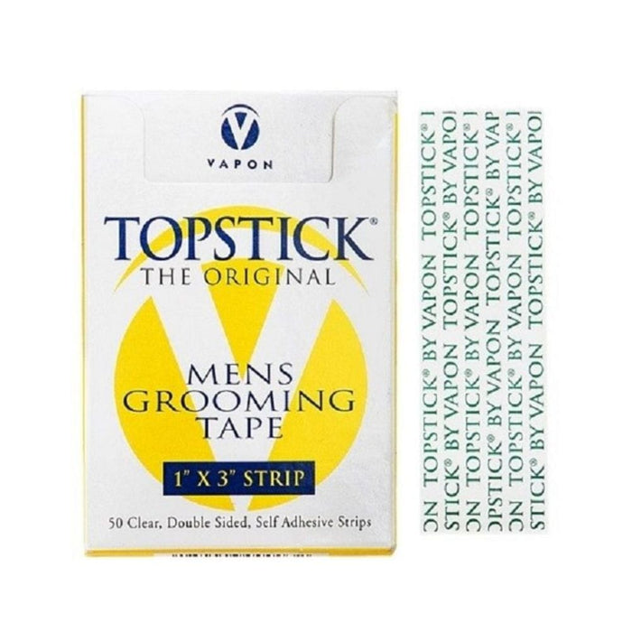 Top Stick Men's Grooming Tape one inch box and tape strip