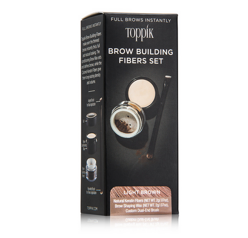 Toppik Brow Building Fibers Set Light Brown