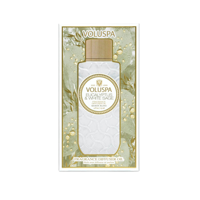 Voluspa Fragrance Diffuser Oil 0.5oz Eucalyptus & White Sage packshot