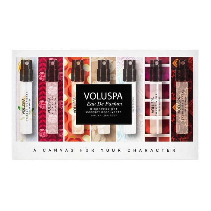 Voluspa Eau De Parfum Discovery Set 7x fragrances