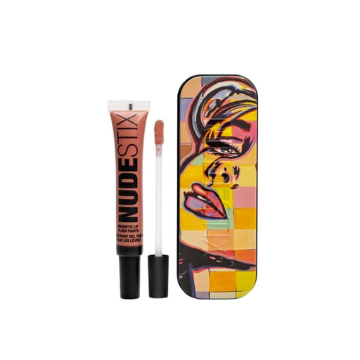 Nudestix Magnetic Lip Plush Paints Waikiki Rose Swatch